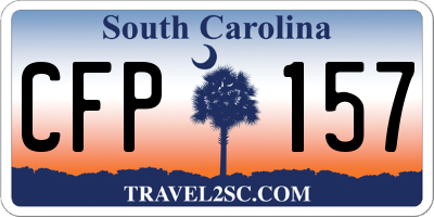 SC license plate CFP157