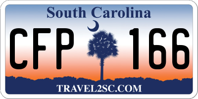 SC license plate CFP166