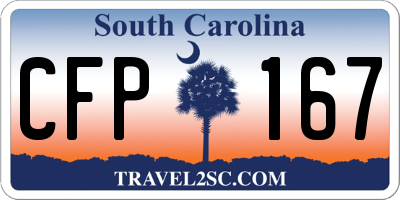 SC license plate CFP167