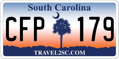 SC license plate CFP179