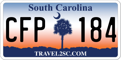 SC license plate CFP184