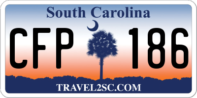 SC license plate CFP186