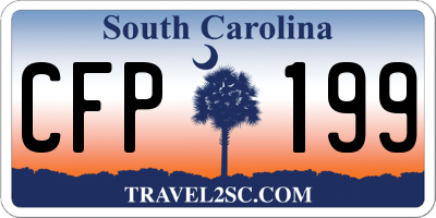 SC license plate CFP199