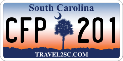 SC license plate CFP201