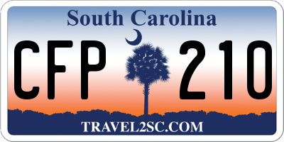 SC license plate CFP210