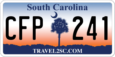 SC license plate CFP241