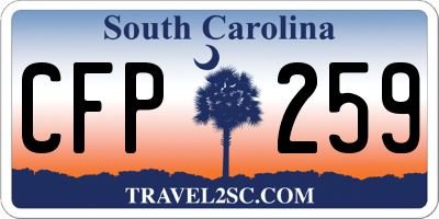 SC license plate CFP259