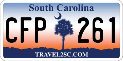 SC license plate CFP261