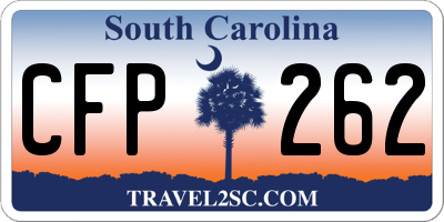 SC license plate CFP262