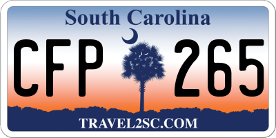 SC license plate CFP265