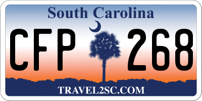 SC license plate CFP268
