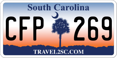 SC license plate CFP269