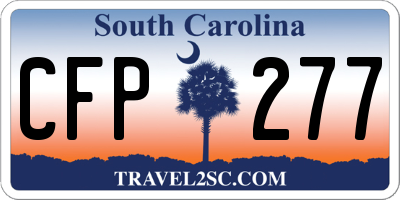 SC license plate CFP277