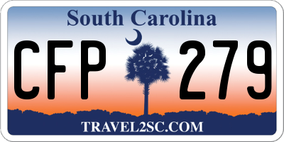 SC license plate CFP279