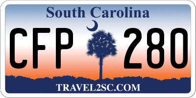 SC license plate CFP280