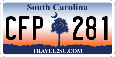 SC license plate CFP281