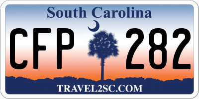 SC license plate CFP282