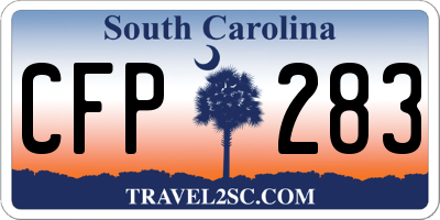 SC license plate CFP283