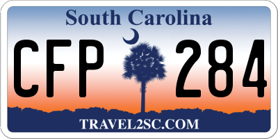SC license plate CFP284