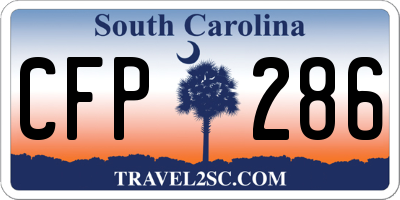 SC license plate CFP286
