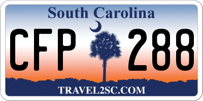 SC license plate CFP288