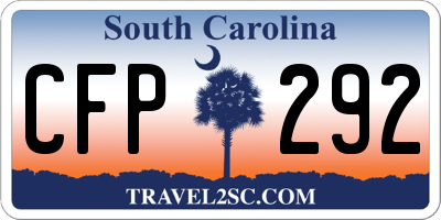 SC license plate CFP292