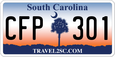 SC license plate CFP301