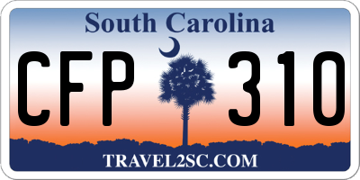 SC license plate CFP310