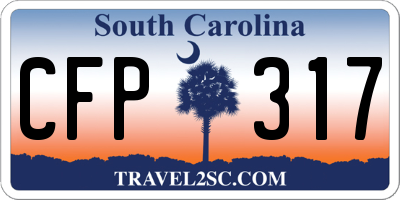 SC license plate CFP317