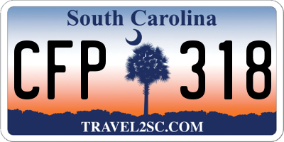 SC license plate CFP318