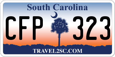SC license plate CFP323