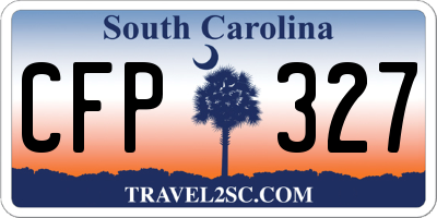 SC license plate CFP327