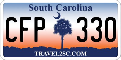 SC license plate CFP330
