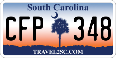 SC license plate CFP348