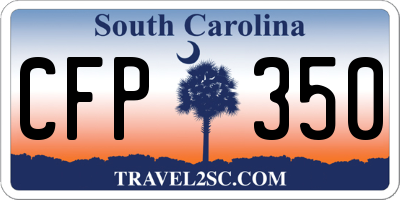 SC license plate CFP350