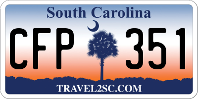 SC license plate CFP351