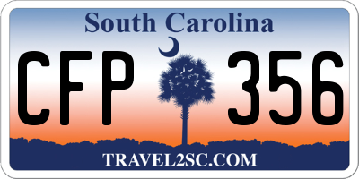 SC license plate CFP356