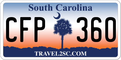 SC license plate CFP360