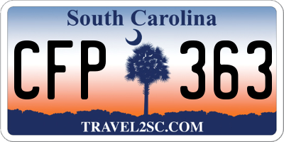 SC license plate CFP363