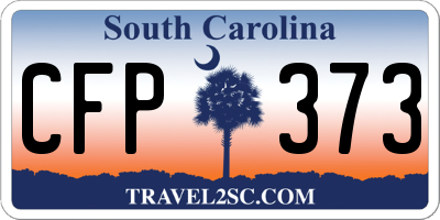 SC license plate CFP373