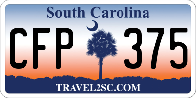SC license plate CFP375
