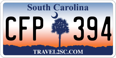SC license plate CFP394
