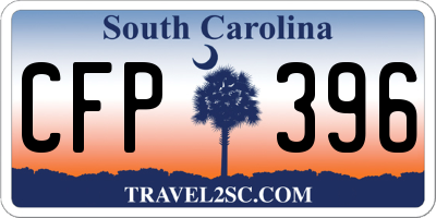 SC license plate CFP396