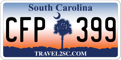 SC license plate CFP399