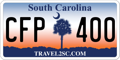 SC license plate CFP400