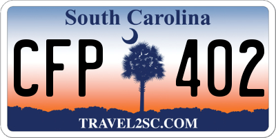 SC license plate CFP402