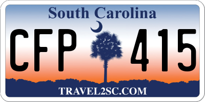 SC license plate CFP415