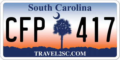 SC license plate CFP417