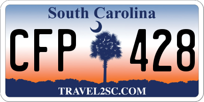 SC license plate CFP428
