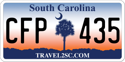 SC license plate CFP435